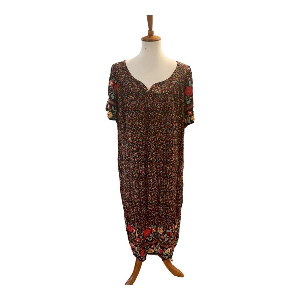 Ekquaer Women’s Nightgown Short Sleeve House dress w/ Pockets MuMu Dress - Picture 4 of 5